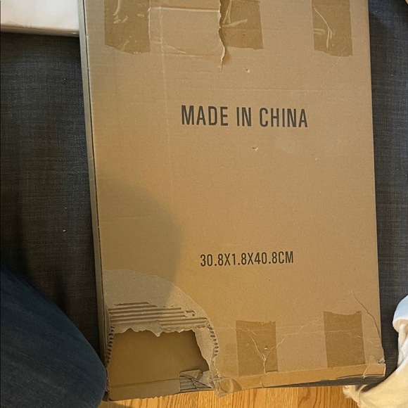 Source Unknown Abstract Art with Cream and Orange Hues - Picture 3 of 3